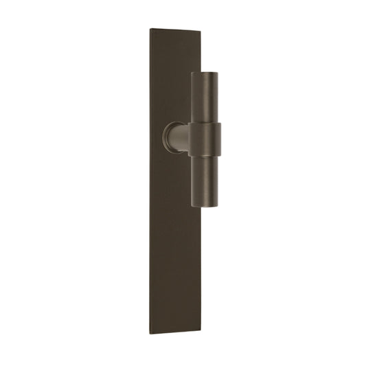 ONE PBT20P236SFC unsprung lever handle on blank plate bronze in Bronze