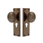 Victorian Knob Latch in Antique Bronze