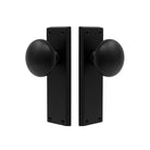 Victorian Knob Latch in Matt Black