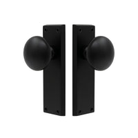 Victorian Knob Latch in Matt Black