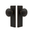 Victorian Knob Lock - Euro 48mm in Dark Roman Brass