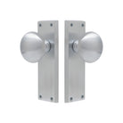 Victorian Knob Latch in Satin Chrome