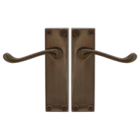 Victorian Lever Latch in Antique Bronze