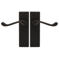 Victorian Lever Latch in Dark Roman Brass