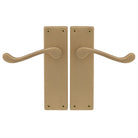 Victorian Lever Latch in Matt Satin Brass