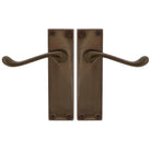 Victorian Lever Latch in Natural Bronze