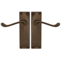 Victorian Lever Latch in Natural Bronze