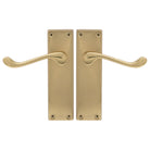 Victorian Lever Latch in Polished Brass