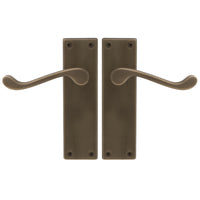 Victorian Lever Latch in Roman Brass