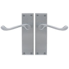 Victorian Lever Latch in Satin Chrome