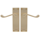 Victorian Lever Latch in Satin Brass Unlaquered