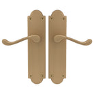 Victorian Lever Latch in Matt Satin Brass