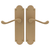 Victorian Lever Latch in Matt Satin Brass