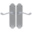 Victorian Lever Latch in Satin Chrome