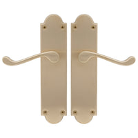 Victorian Lever Latch in Satin Brass Unlaquered