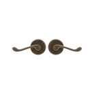 Victorian Round Rose Lever Set in Oil Rubbed Bronze