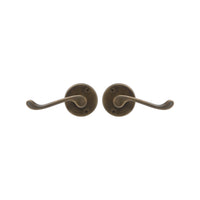 Victorian Round Rose Lever Set in Oil Rubbed Bronze