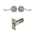 York Passage Set in Satin Chrome