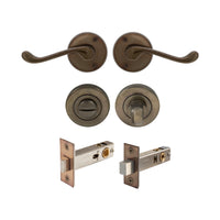 York - Round Rose Privacy Set in Natural Bronze