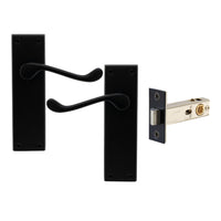 York Square Longplate - Passage Set in Matt Black
