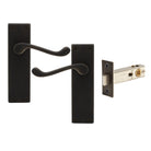 York Square Longplate - Passage Set in Dark Roman Brass
