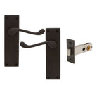 York Square Longplate - Passage Set in Vintage Bronze