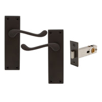 York Square Longplate - Passage Set in Vintage Bronze