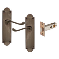 York Victorian Longplate - Passage Set in Natural Bronze