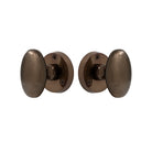 Knob Latch Oval in Antique Bronze