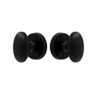 Knob Latch Oval in Matt Black