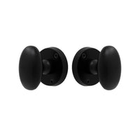 Knob Latch Oval in Matt Black