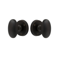 Knob Latch Oval in Dark Roman Brass