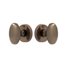 Knob Latch Oval in Natural Bronze