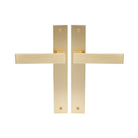 Galaxy - Pegasus Elite Longplate Lever Set in Matt Satin Brass