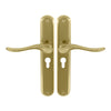 Haven Oval Backplate E48 Keyhole in Polished Brass