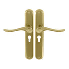 Haven Oval Backplate E48 Keyhole in Polished Brass