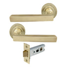 Windsor FEDERAL Passage Set — Unlacquered Satin Brass