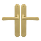 Villa Oval Longplate in Matt Satin Brass