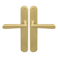 Villa Oval Longplate in Matt Satin Brass