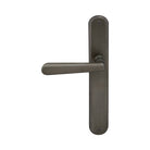 Villa Longplate Oval Dummy Lever - RH in Dark Roman Brass