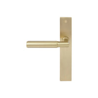 NIDO - Lumina Longplate Dummy Lever RH - Plain in Unlacquered Satin Brass