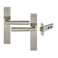NIDO - Sona Longplate Passage Set - Includes Latch in Brushed Nickel
