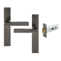 NIDO - Sona Longplate Passage Set - Includes Latch in Graphite Nickel