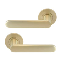NIDO - Modella Rose Lever Set in Unlacquered Satin Brass