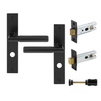 NIDO - Sona Square Backplate Privacy Set in Matt Black
