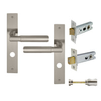 NIDO - Sona Square Backplate Privacy Set in Brushed Nickel