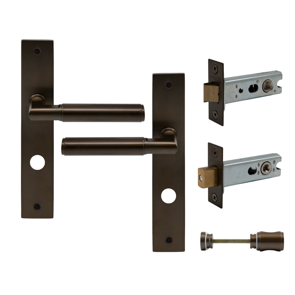 NIDO - Lumina Longplate Privacy Set - Plain in Cocoa Bronze