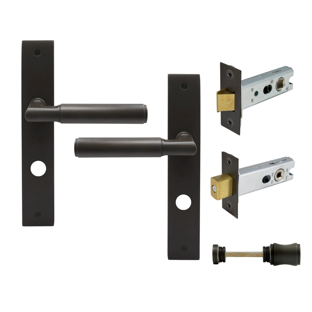 NIDO - Sona Longplate Privacy Set in Dark Roman Brass