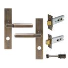 NIDO - Lumina Longplate Privacy Set - Plain in Oil Rubbed Bronze