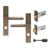 NIDO - Lumina Longplate Privacy Set - Plain in Oil Rubbed Bronze